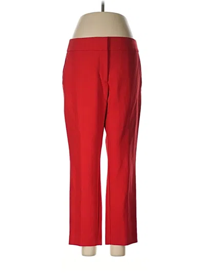 Pre-owned Ann Taylor Loft Dress Pants In Red