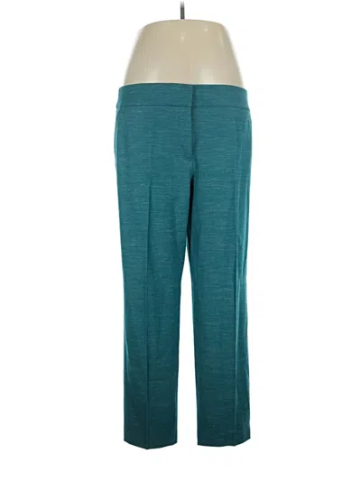 Pre-owned Ann Taylor Loft Dress Pants In Teal