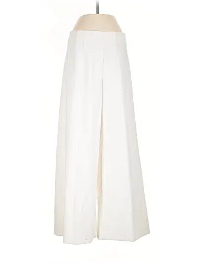 Pre-owned Ann Taylor Loft Dress Pants In White