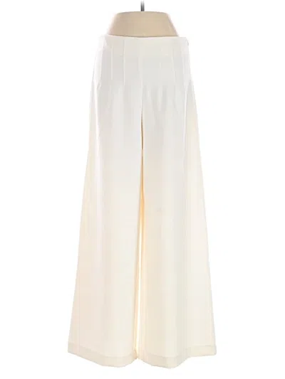 Pre-owned Ann Taylor Loft Dress Pants In White