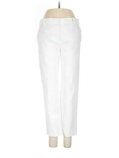 Pre-owned Ann Taylor Loft Dress Pants In White