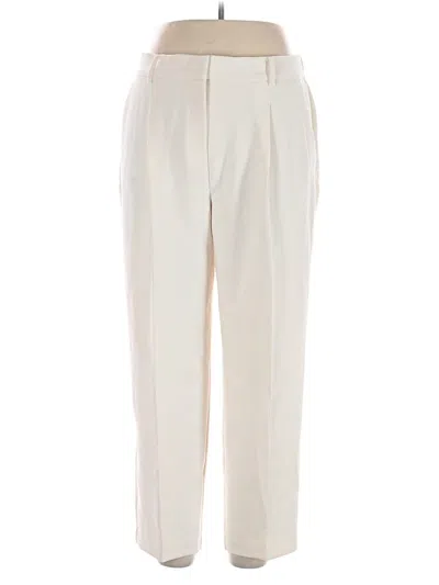 Pre-owned Ann Taylor Loft Dress Pants In White