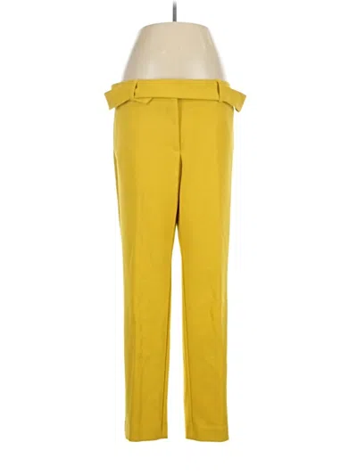 Pre-owned Ann Taylor Loft Dress Pants In Yellow
