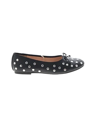 Pre-owned Ann Taylor Loft Flats In Black