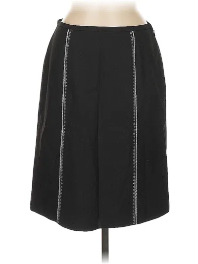 Pre-owned Ann Taylor Loft Formal Skirt In Black