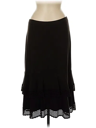 Pre-owned Ann Taylor Loft Formal Skirt In Black
