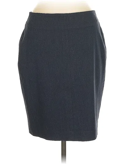 Pre-owned Ann Taylor Loft Formal Skirt In Blue