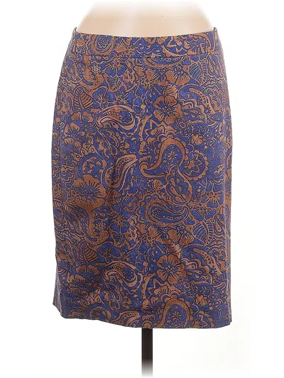 Pre-owned Ann Taylor Loft Formal Skirt In Blue