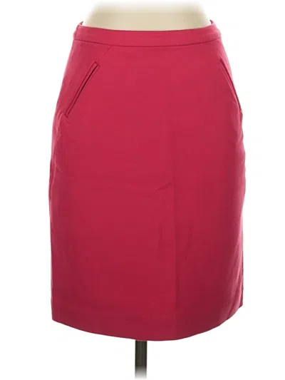 Pre-owned Ann Taylor Loft Formal Skirt In Burgundy