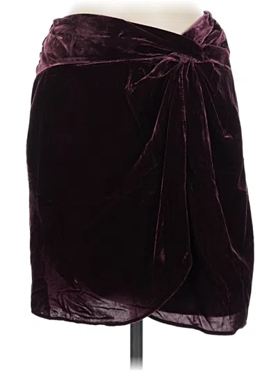Ann Taylor Loft Formal Skirt In Burgundy