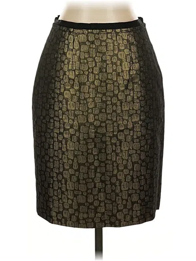 Pre-owned Ann Taylor Loft Formal Skirt In Gold
