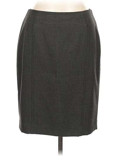Pre-owned Ann Taylor Loft Formal Skirt In Gray