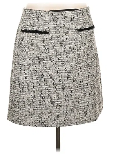 Ann Taylor Loft Formal Skirt In Gray