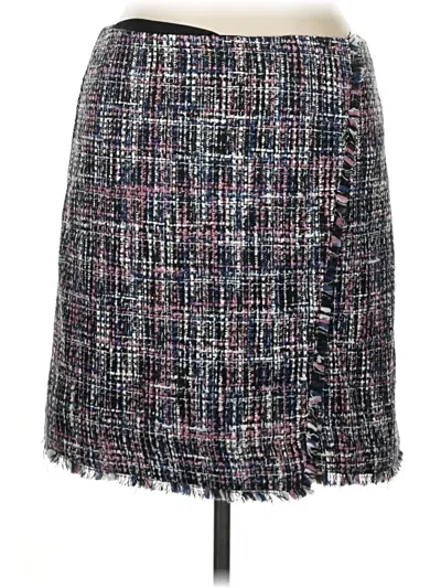 Pre-owned Ann Taylor Loft Formal Skirt In Gray