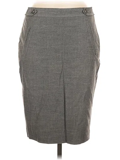 Pre-owned Ann Taylor Loft Formal Skirt In Gray
