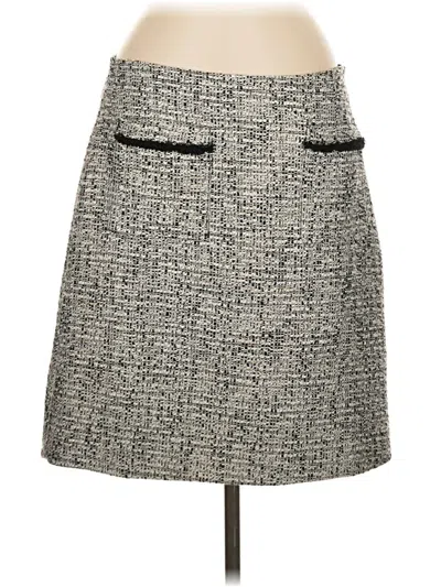 Pre-owned Ann Taylor Loft Formal Skirt In Gray