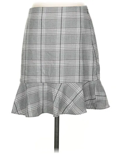 Pre-owned Ann Taylor Loft Formal Skirt In Gray