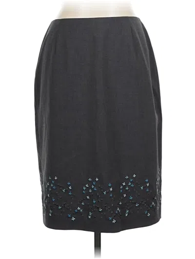 Pre-owned Ann Taylor Loft Formal Skirt In Gray