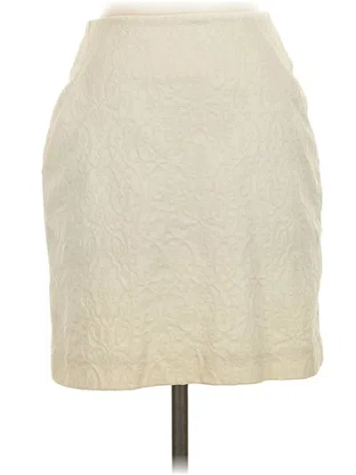 Pre-owned Ann Taylor Loft Formal Skirt In Ivory