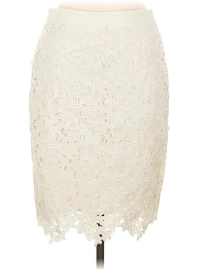 Pre-owned Ann Taylor Loft Formal Skirt In Ivory