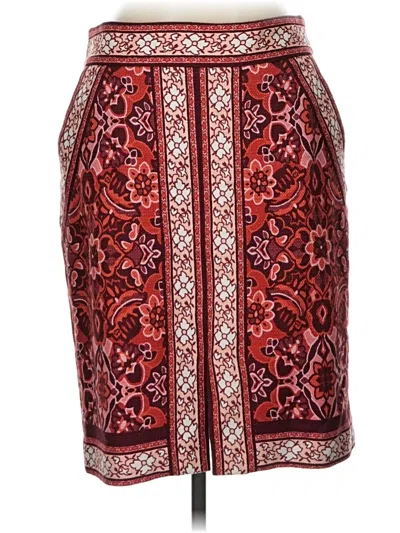 Pre-owned Ann Taylor Loft Formal Skirt In Red