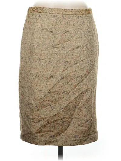 Pre-owned Ann Taylor Loft Formal Skirt In Tan