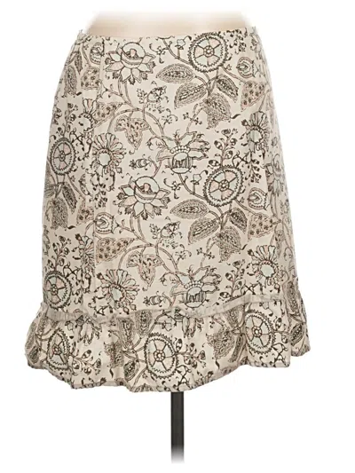 Pre-owned Ann Taylor Loft Formal Skirt In Tan