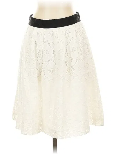 Ann Taylor Loft Formal Skirt In White