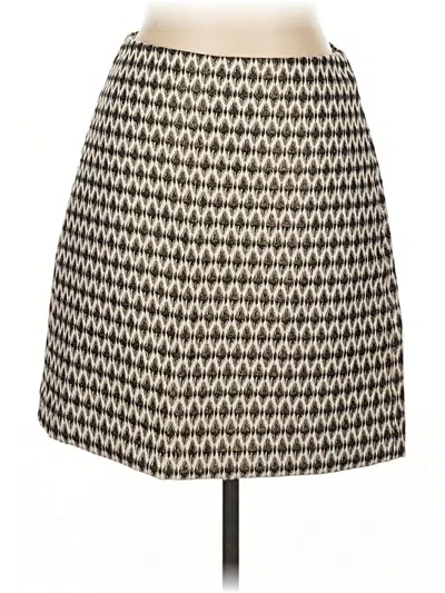 Pre-owned Ann Taylor Loft Formal Skirt In White