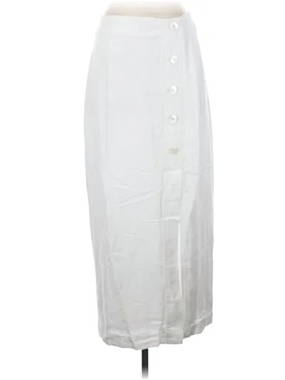 Ann Taylor Loft Formal Skirt In White