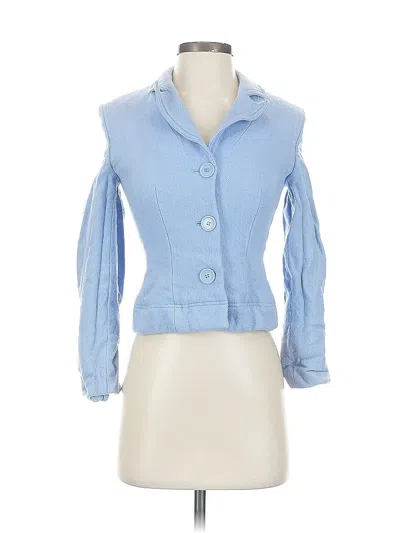Pre-owned Ann Taylor Loft Jacket In Blue
