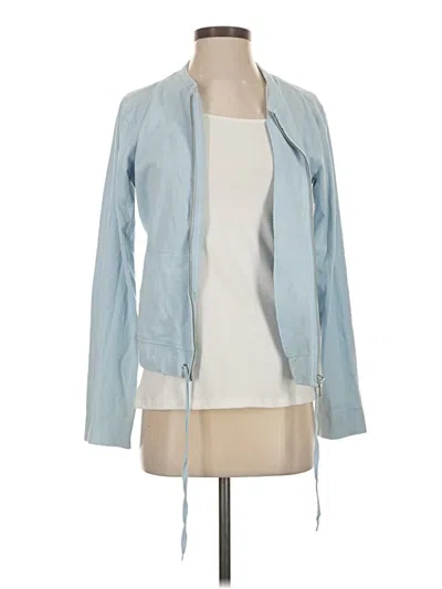 Pre-owned Ann Taylor Loft Jacket In Blue