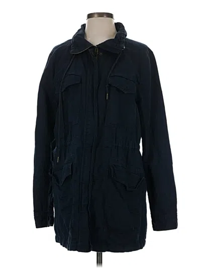 Pre-owned Ann Taylor Loft Jacket In Blue