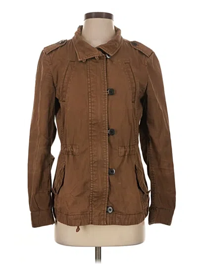 Pre-owned Ann Taylor Loft Jacket In Brown