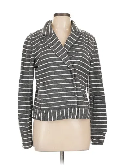 Pre-owned Ann Taylor Loft Jacket In Gray