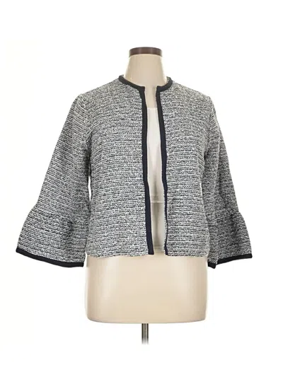 Pre-owned Ann Taylor Loft Jacket In Gray