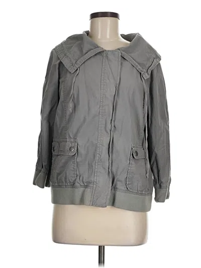 Pre-owned Ann Taylor Loft Jacket In Gray