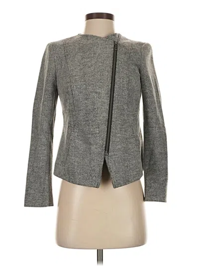 Pre-owned Ann Taylor Loft Jacket In Gray