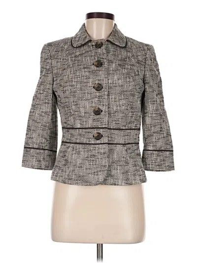 Pre-owned Ann Taylor Loft Jacket In Gray