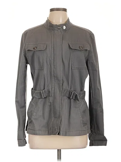 Pre-owned Ann Taylor Loft Jacket In Gray