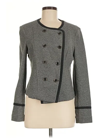 Pre-owned Ann Taylor Loft Jacket In Gray