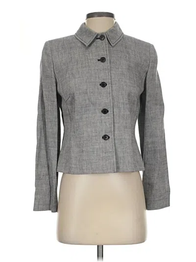 Pre-owned Ann Taylor Loft Jacket In Gray