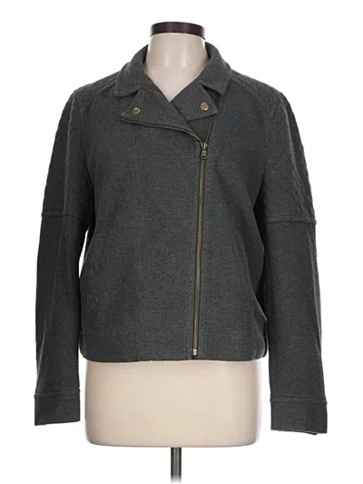 Pre-owned Ann Taylor Loft Jacket In Gray
