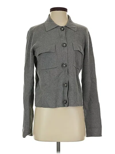 Pre-owned Ann Taylor Loft Jacket In Gray