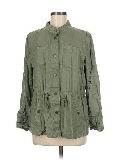 Pre-owned Ann Taylor Loft Jacket In Green