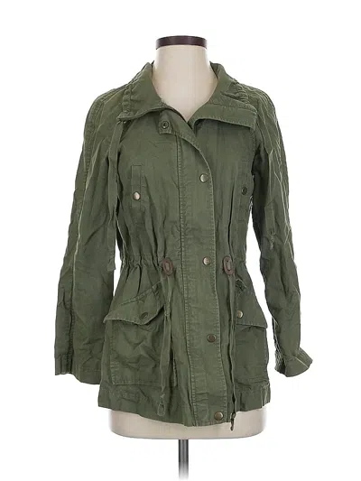 Pre-owned Ann Taylor Loft Jacket In Green