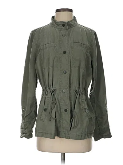 Pre-owned Ann Taylor Loft Jacket In Green