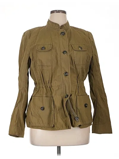 Pre-owned Ann Taylor Loft Jacket In Green