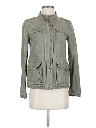 Pre-owned Ann Taylor Loft Jacket In Green