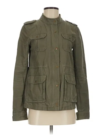 Pre-owned Ann Taylor Loft Jacket In Green